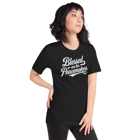 Blessed are the Peacemakers Christian Bible Verse T-Shirt